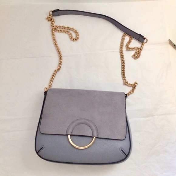 H&M Handbags - H&M Blue Crossbody Bag w/ Gold Hardware